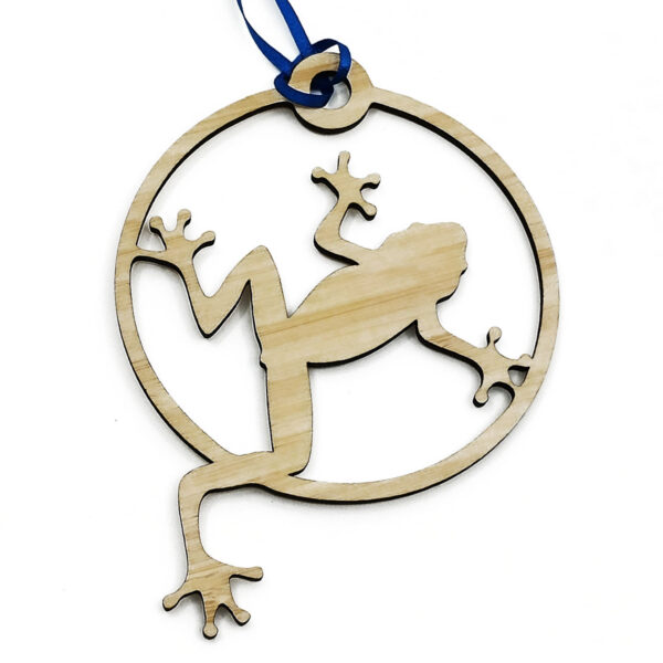 Tree frog hanging ornament