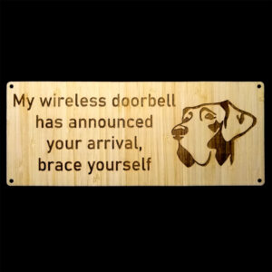 Great Dane Wireless Doorbell Sign